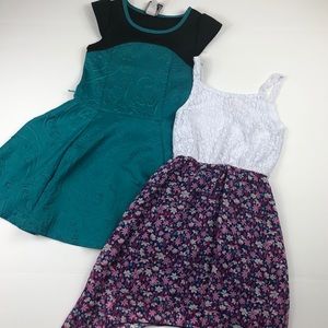 Girls size 7 hi low dress bundle lot euc
